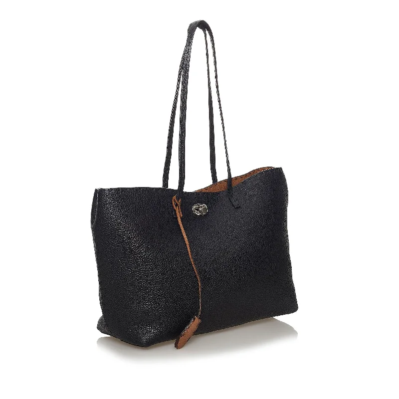 Bags With Discounts Fendi Selleria Carla Leather Tote Bag (SHG-33430)