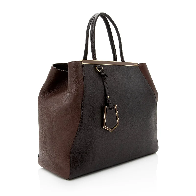 Handbag For Women Fendi Vitello Calfskin 2Jours Elite Large Tote (SHF-22596)