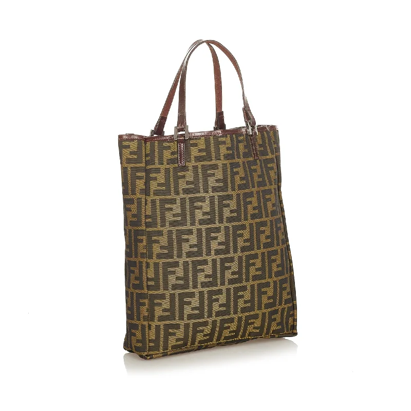 Minimalist Leather Bag For Modern Aesthetics Fendi Zucca Canvas Tote Bag (SHG-25004) Minimalist Leather Bag For Modern Aesthetics Fendi Zucca Canvas Tote Bag (SHG-25004)