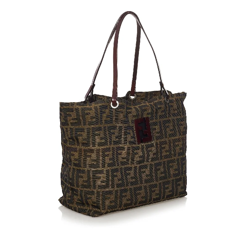 Clearance-Priced Bags Fendi Zucca Canvas Tote Bag (SHG-32825)