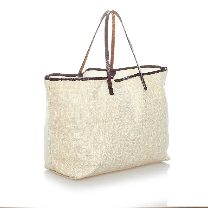 Customizable Bags For Personalized Style Fendi Zucca Roll Coated Canvas Tote Bag (SHG-31317)