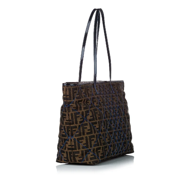 Bags For College Students On A Budget Fendi Zucca Roll Quilted Canvas Tote Bag (SHG-30596)