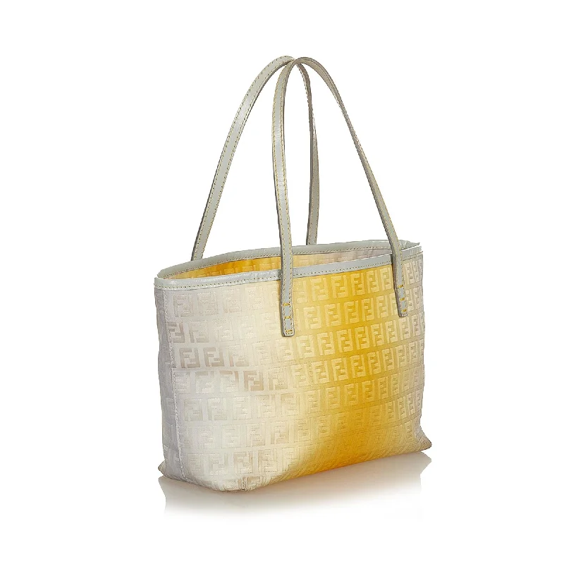 Stylish Bags For Fashion Bloggers Fendi Zucchino Canvas Tote Bag (SHG-26782)