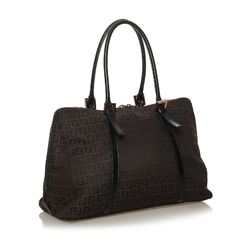 Spacious Bags With Holiday Promotions Fendi Zucchino Canvas Tote Bag (SHG-29045)