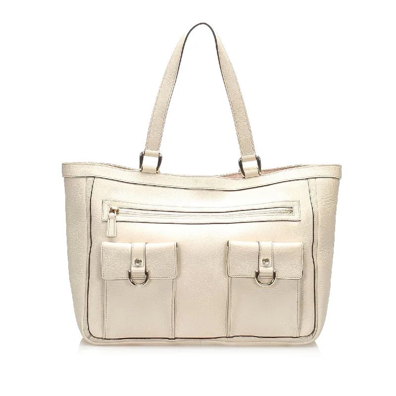 Affordable Bags Gucci Abbey D-Ring Leather Tote Bag (SHG-12098)