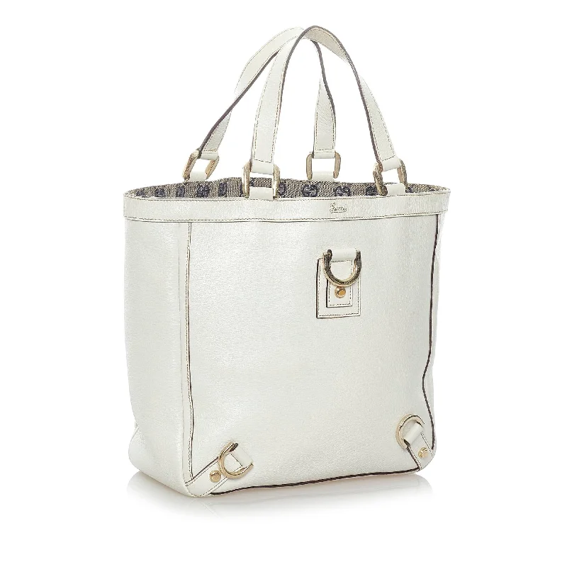 Bold Fashionistas Gucci Abbey-D Ring Leather Tote (SHG-37761)