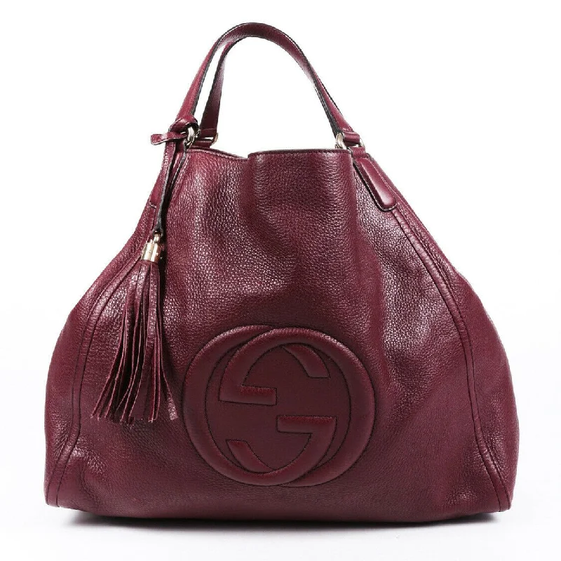 Seasonal Sale Bags Gucci Bag Soho Large Red Leather GG Tote
