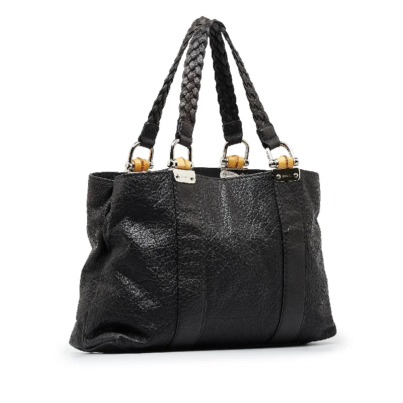 Lightweight Bags For Senior Travelers Gucci Bamboo Libeccio Tote Bag (SHG-W3rYUf)