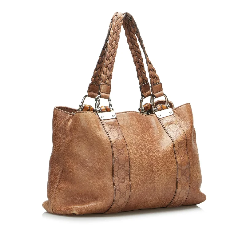 Bags For College Students On A Budget Gucci Bamboo Libeccio Tote (SHG-Roou3q)