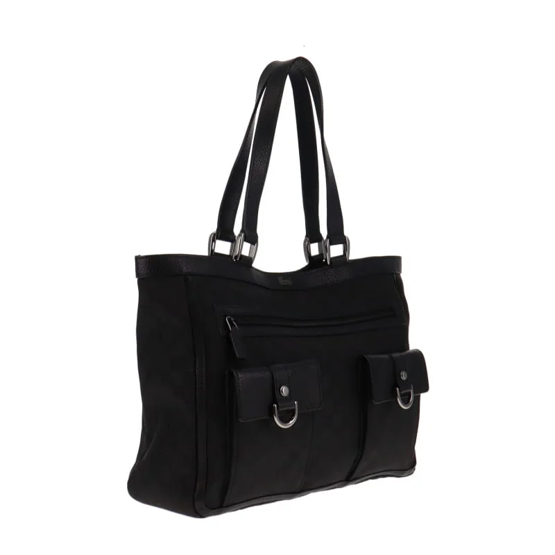 New Year Party Bag For Celebrations Gucci Black GG Vintage Abbey Tote