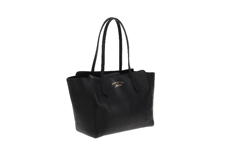 Trendy Bags Gucci Black Leather Swing Tote