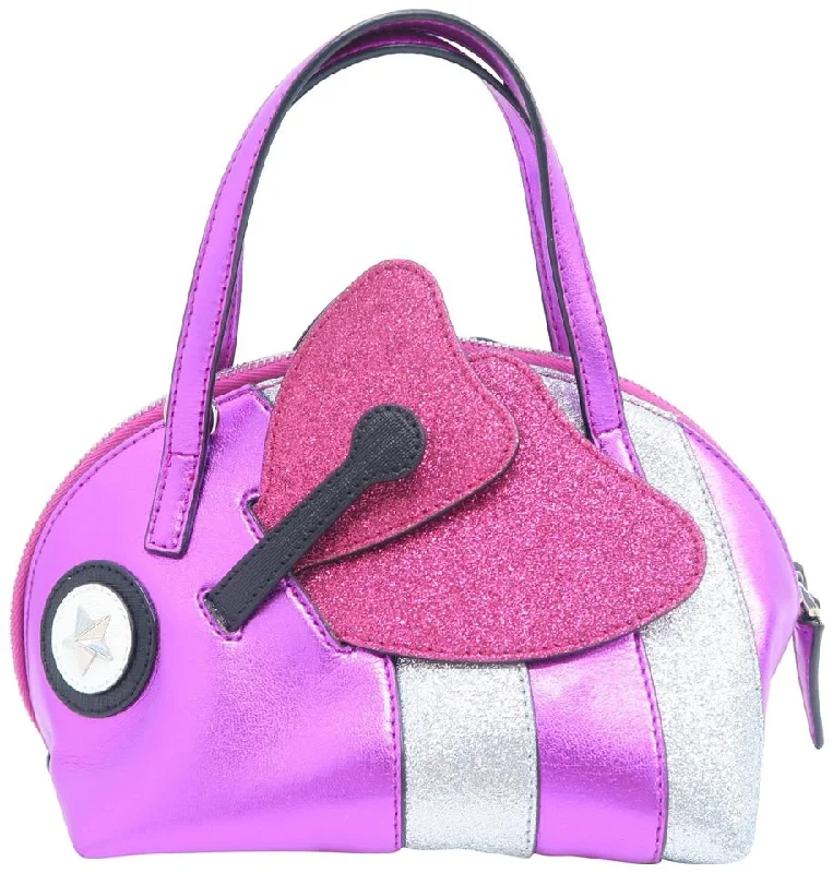 Elegant Bags For Formal Events And Luxury Occasions Gucci Butterfly Children Metalic Magenta Calfskin Tote Elegant Bags For Formal Events And Luxury Occasions Gucci Butterfly Children Metalic Magenta Calfskin Tote