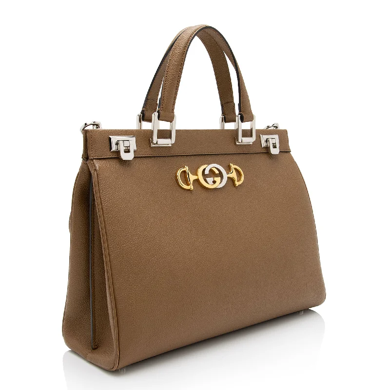 Tote Bag For Everyday Use Gucci Calfskin Zumi Medium Tote (SHF-OWqKR6)
