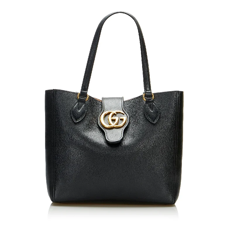 Limited-Time Offer On Trendy Bags Gucci Dahlia Double G Tote Small Black