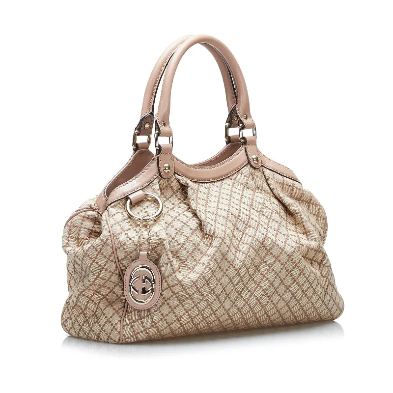Cozy Handbags With Clearance Prices Gucci Diamante Sukey Tote (SHG-KXsA7f)