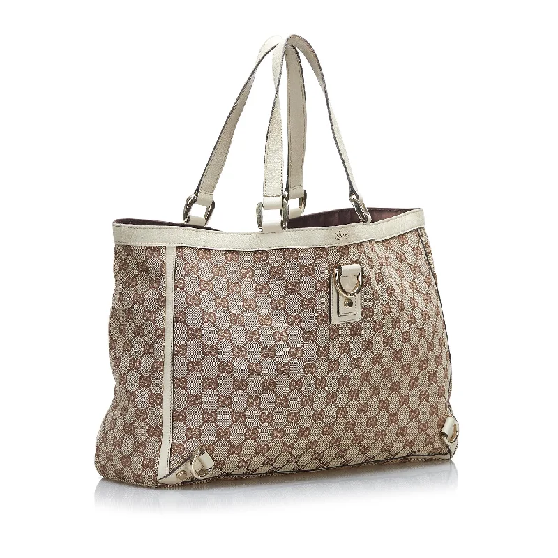 Bag Deals Gucci GG Canvas Abbey D-Ring Tote Bag (SHG-56o92C)