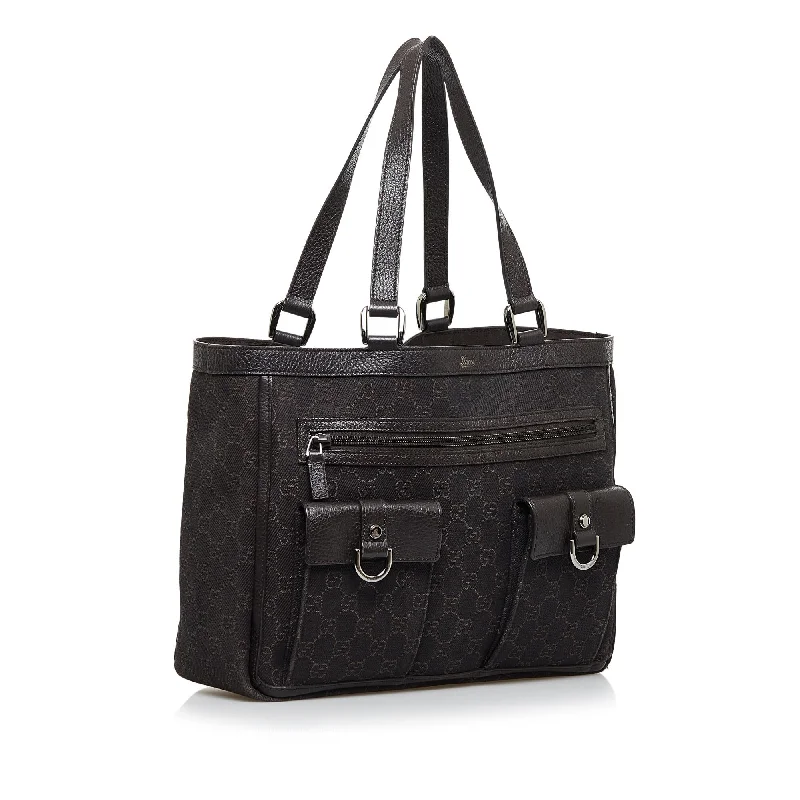 Eco-Friendly Bags With Discounts Gucci GG Canvas Abbey D-Ring Tote Bag (SHG-hxuobk)