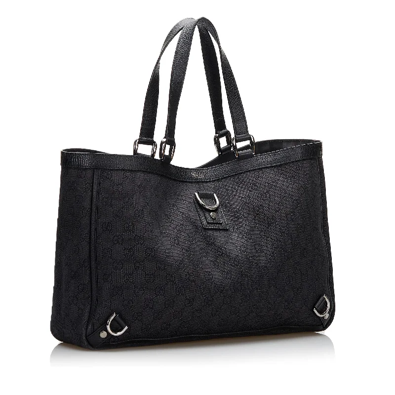 Handbag For Women Gucci GG Canvas Abbey D-Ring Tote Bag (SHG-L70aPG)