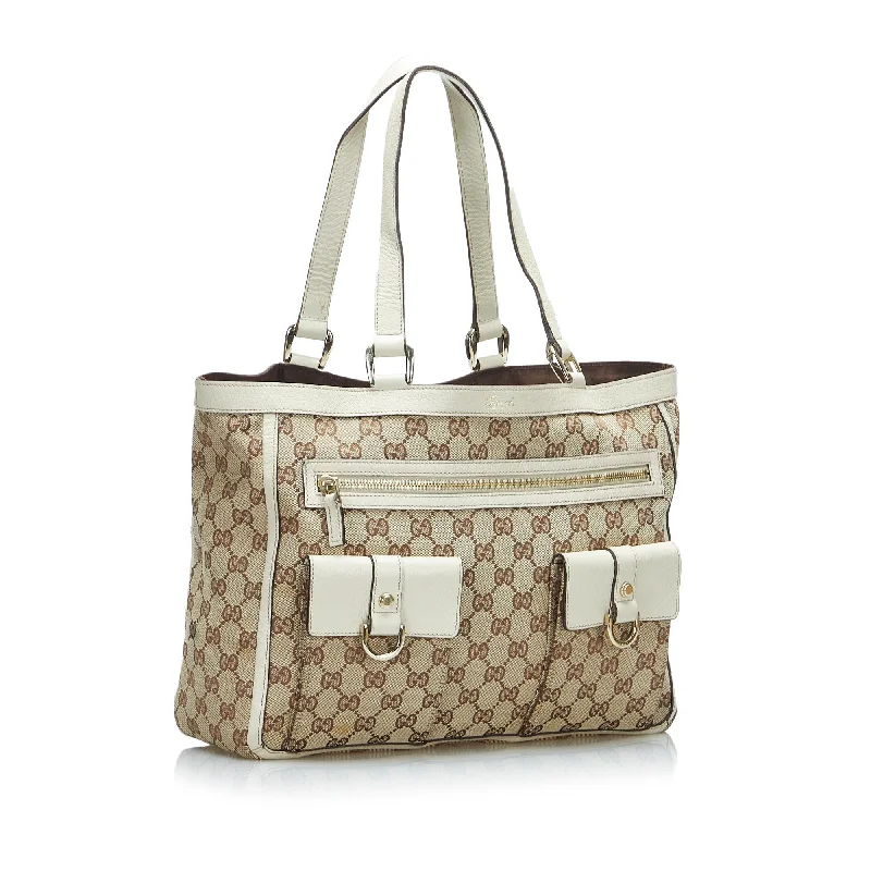 Designer Bags For Luxury Collectors Gucci GG Canvas Abbey D-Ring Tote Bag (SHG-XtY2ov)
