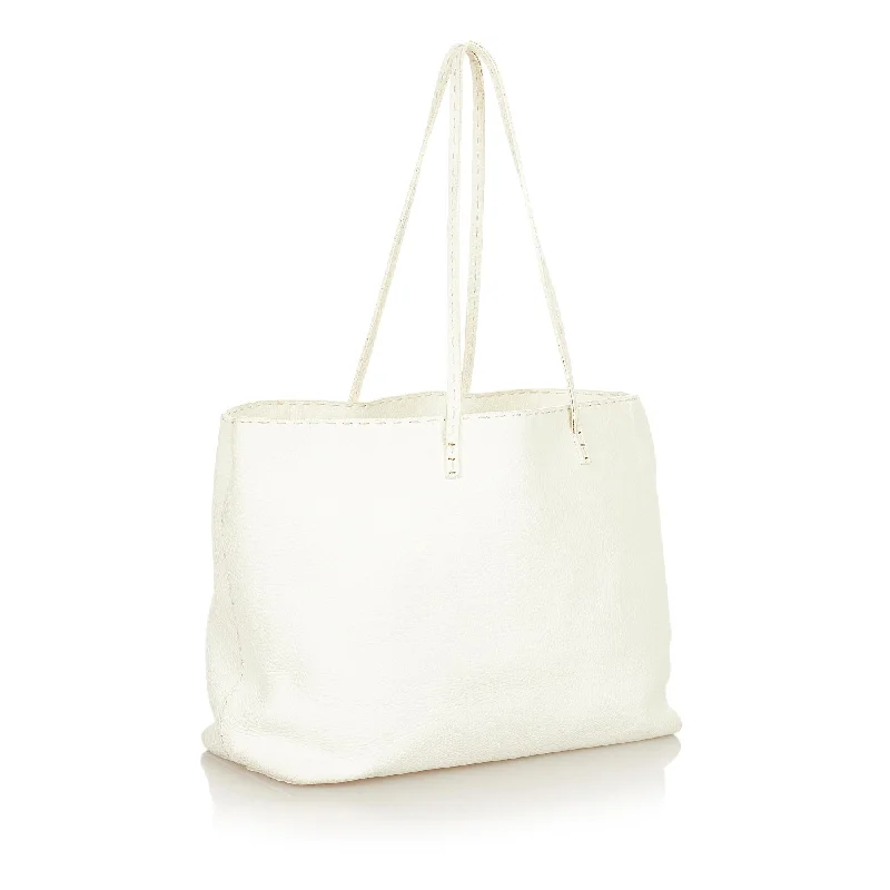 Bags For Personalized Gifts Fendi Selleria Leather Tote Bag (SHG-24871)