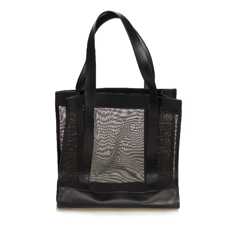 Handbag For Women Gucci Black Mesh Fabric Tote Italy