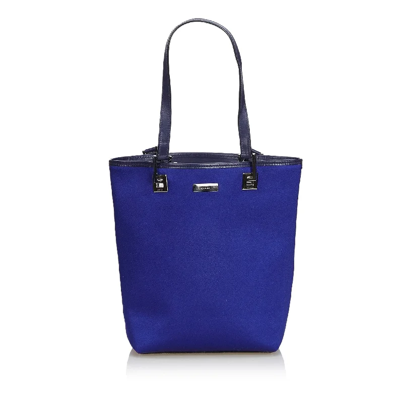 Flash Sale On Premium Bags Gucci Blue Canvas Fabric Tote Bag Italy