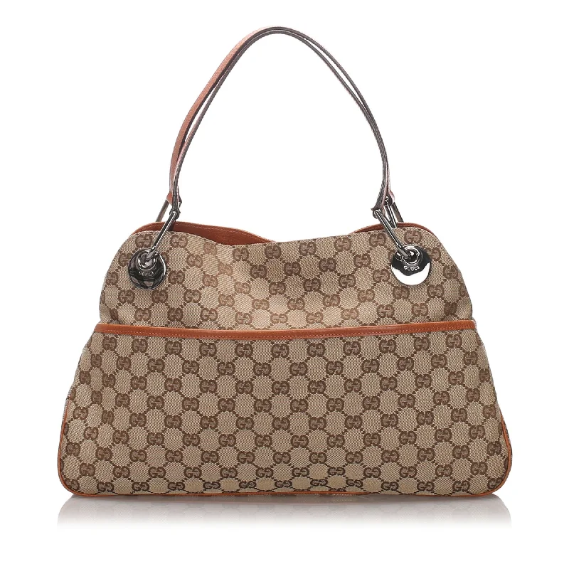 Odor-Resistant And Budget Bags Gucci Brown Beige Canvas Fabric GG Eclipse Tote Bag Italy Odor-Resistant And Budget Bags Gucci Brown Beige Canvas Fabric GG Eclipse Tote Bag Italy