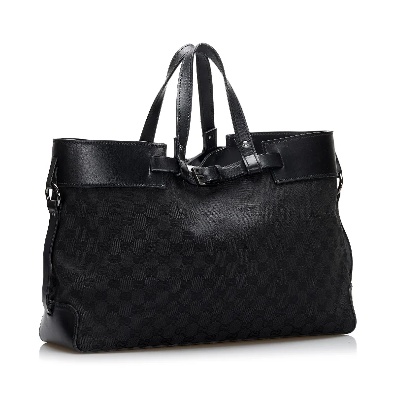 Bold Fashionistas Gucci GG Canvas Belt Tote Bag (SHG-7hmL1J)