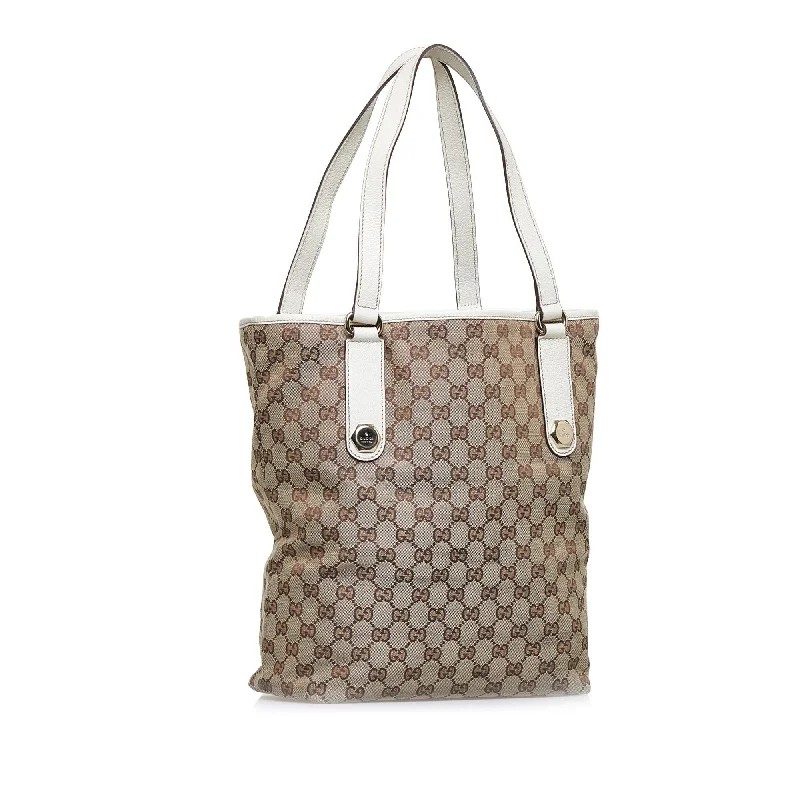 Genuine Bags On Clearance Sale Gucci GG Canvas Charmy Tote Bag (SHG-LXzSG7)