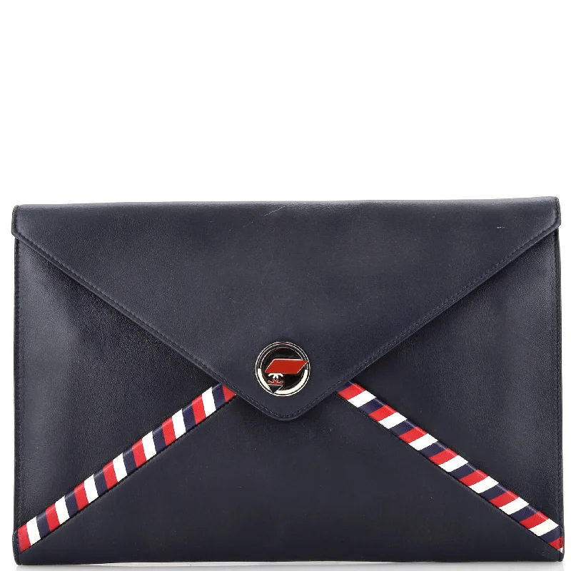 Inspired Bags For Affordable Luxury Airlines Envelope Clutch Lambskin Medium