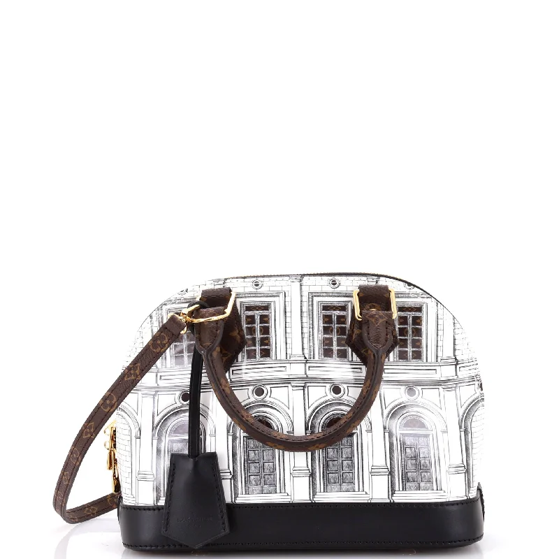 Professional Bags With Office Discounts Alma Handbag Limited Edition Fornasetti Architettura Print Leather and Monogram Canvas BB Professional Bags With Office Discounts Alma Handbag Limited Edition Fornasetti Architettura Print Leather and Monogram Canvas BB