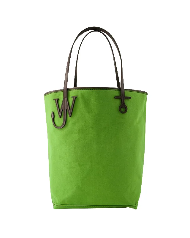 Tsa-Approved Bags For Hassle-Free Airport Security Anchor Tall Tote Bag - J.W. Anderson - Canvas - Green/Brown Tsa-Approved Bags For Hassle-Free Airport Security Anchor Tall Tote Bag - J.W. Anderson - Canvas - Green/Brown