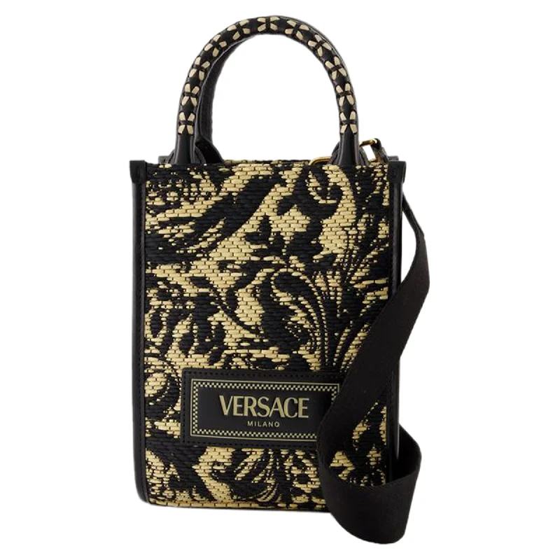 Trendy Festival Bags With Limited-Time Offers Athena Shopper Bag - Versace - Leather - Black Trendy Festival Bags With Limited-Time Offers Athena Shopper Bag - Versace - Leather - Black