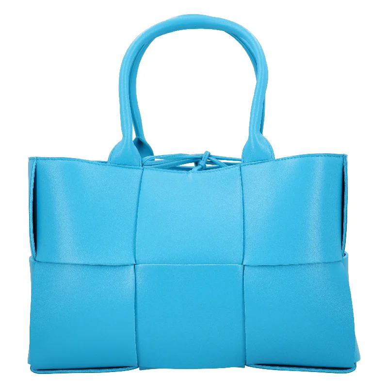 Stylish Yet Affordable Bags Bottega Veneta Small Arco Tote Bag blue