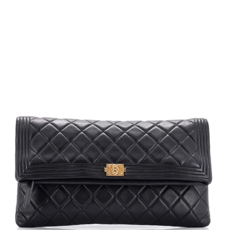Holiday Gift Bags For Christmas Boy Beauty CC Clutch Quilted Lambskin