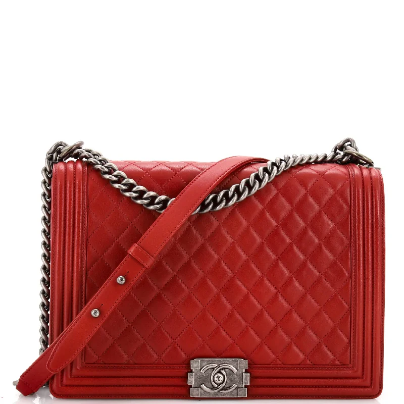 Functional Bags For Busy Moms And Dads Boy Flap Bag Quilted Lambskin Large