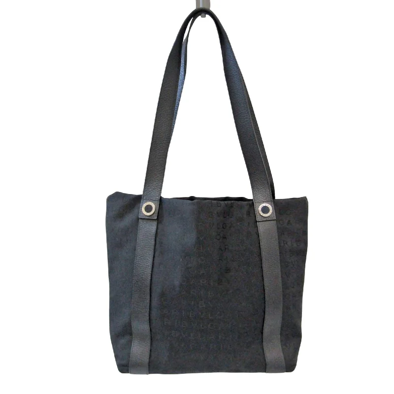 Affordable Bags For Budget Shoppers Bulgari Logo Mania  Canvas Tote Bag (Pre-Owned)