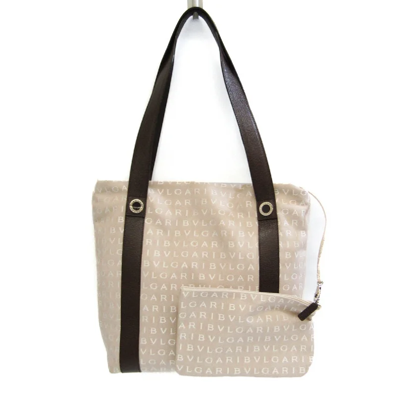 Handbag For Women Bulgari Logo Mania  Canvas Tote Bag (Pre-Owned)