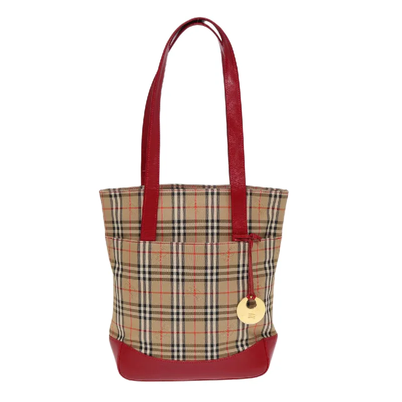 Spacious And Discounted Bags Burberry Nova Check  Canvas Tote Bag (Pre-Owned)
