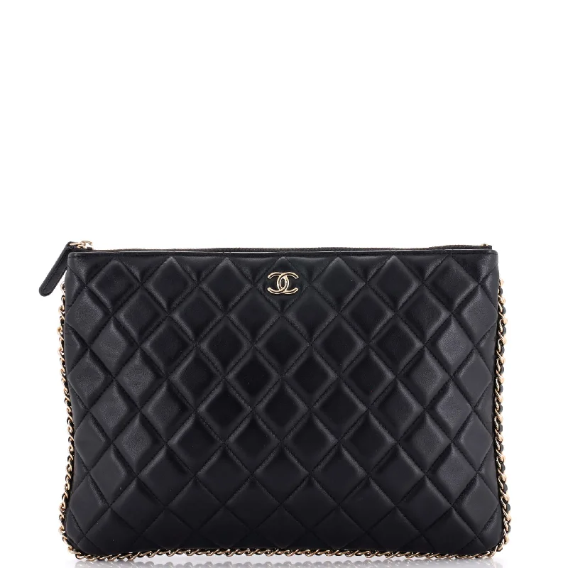 Festival Bags For Concerts And Events Chain Around O Case Clutch Quilted Lambskin Medium Festival Bags For Concerts And Events Chain Around O Case Clutch Quilted Lambskin Medium
