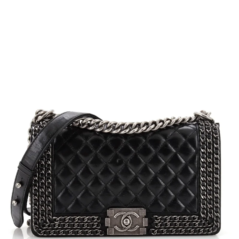Genuine Bags On Clearance Sale Chained Boy Flap Bag Quilted Glazed Calfskin Old Medium Genuine Bags On Clearance Sale Chained Boy Flap Bag Quilted Glazed Calfskin Old Medium