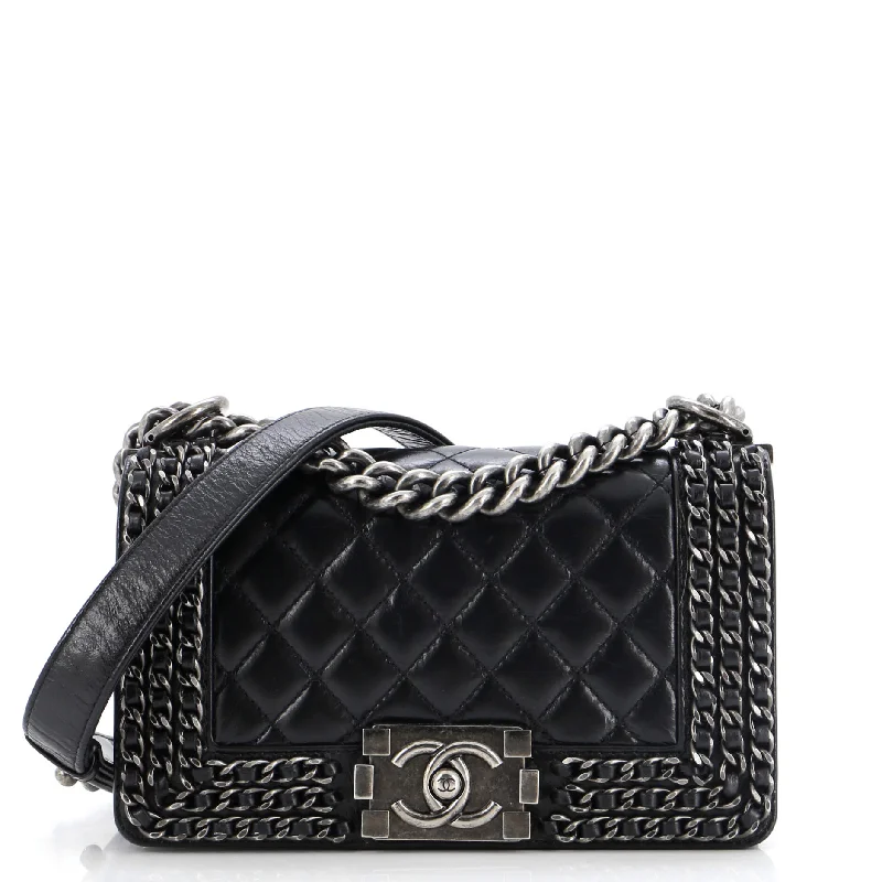 Trendy Festival Bags With Limited-Time Offers Chained Boy Flap Bag Quilted Glazed Calfskin Small Trendy Festival Bags With Limited-Time Offers Chained Boy Flap Bag Quilted Glazed Calfskin Small