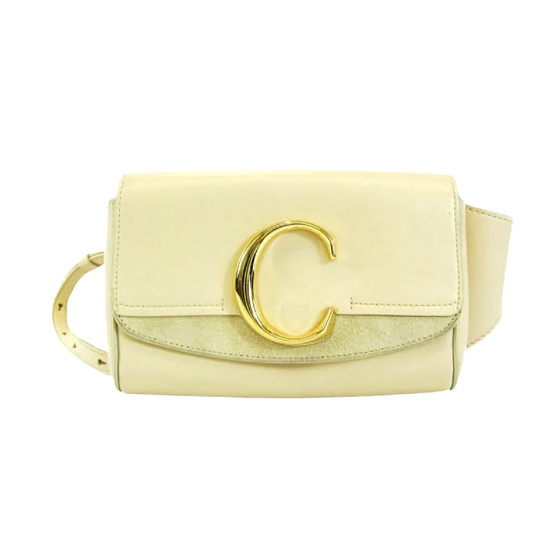 Vintage-Inspired Chloé C  Leather Shopper Bag (Pre-Owned)
