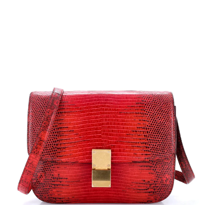 Stylish Bag For Women Classic Box Bag Lizard Medium