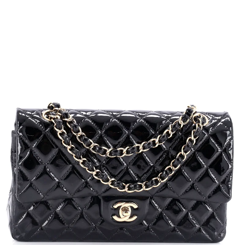 Genuine Bags On Clearance Sale Classic Double Flap Bag Quilted Patent Medium