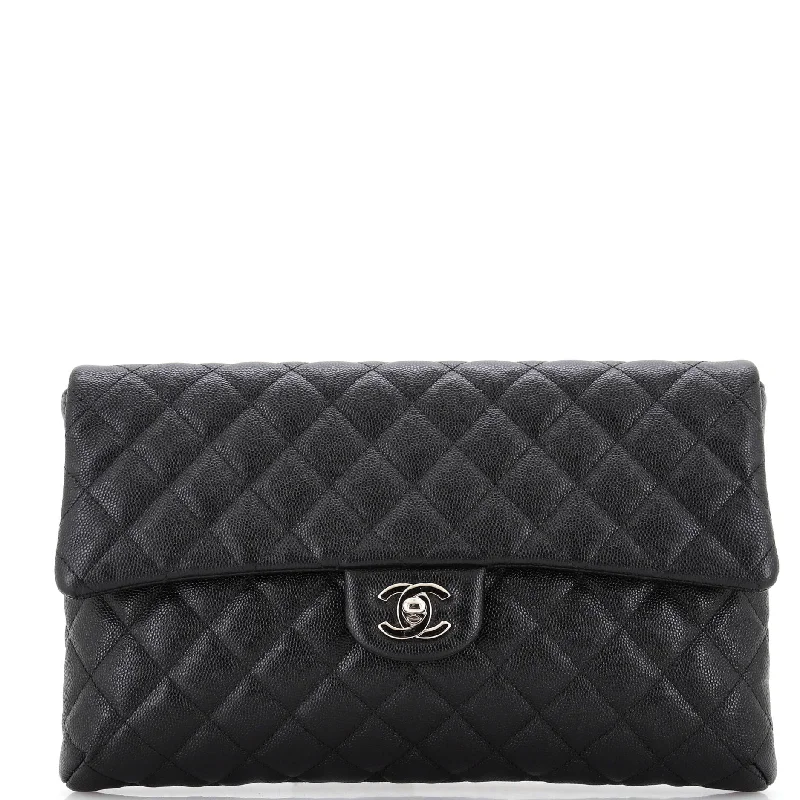 High-Quality Bags On Flash Sale Classic Flap Clutch Quilted Caviar