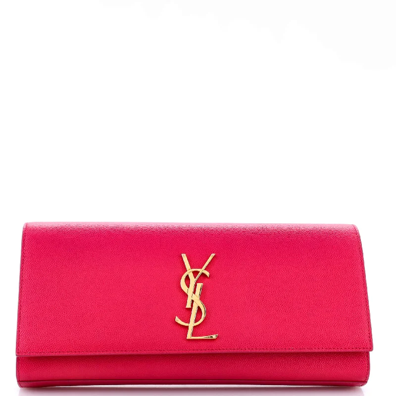 Bag For Luxury Lovers Classic Monogram Clutch Leather Long