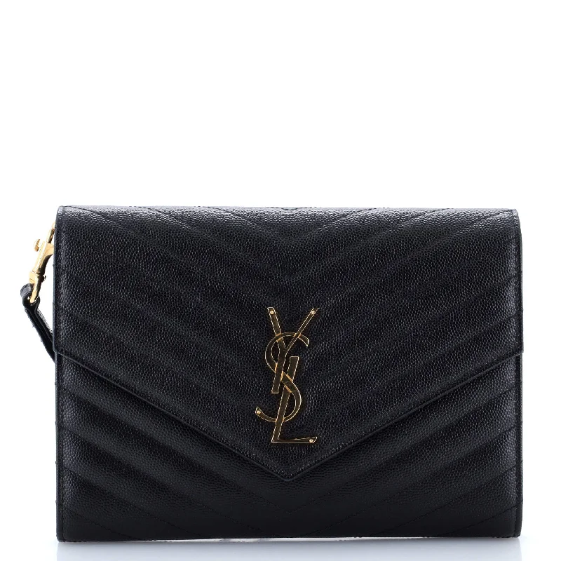Flash Sale On Premium Bags Classic Monogram Envelope Wristlet Clutch Matelasse Chevron Leather Flash Sale On Premium Bags Classic Monogram Envelope Wristlet Clutch Matelasse Chevron Leather