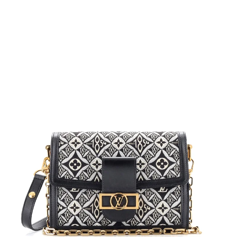 Rustic Bags For Outdoor And Nature-Inspired Looks Dauphine Shoulder Bag Limited Edition Since 1854 Monogram Jacquard MM Rustic Bags For Outdoor And Nature-Inspired Looks Dauphine Shoulder Bag Limited Edition Since 1854 Monogram Jacquard MM