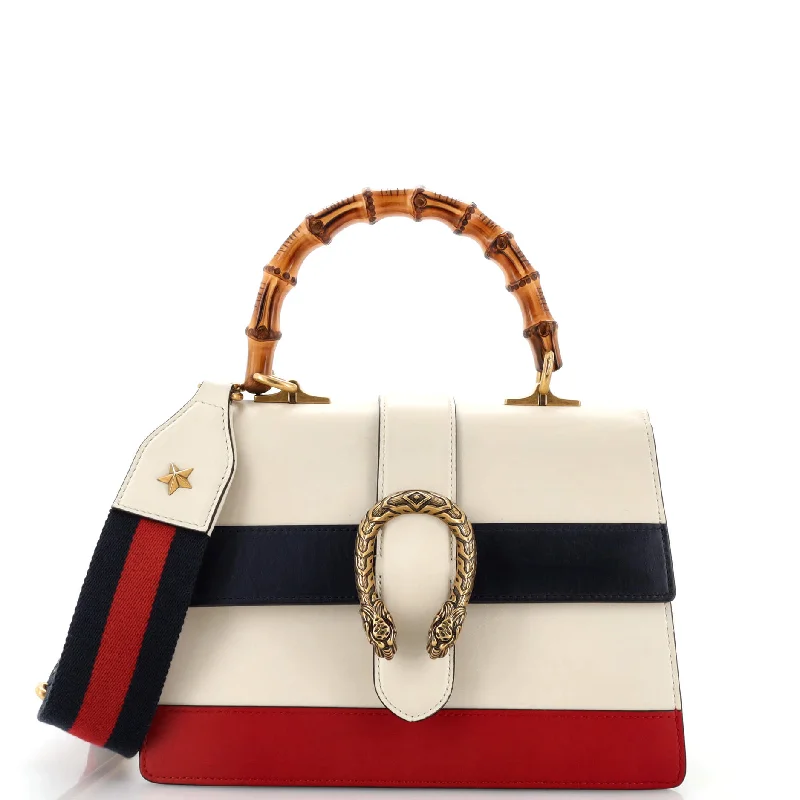Eco-Friendly Bags With Promotions Dionysus Bamboo Top Handle Bag Colorblock Leather Medium Eco-Friendly Bags With Promotions Dionysus Bamboo Top Handle Bag Colorblock Leather Medium